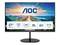 Monitor AOC z obrazem krajobrazu. Parametry: 27 cali, UHD, szerokokątny panel IPS, 75 Hz, Adaptive Sync, wbudowane głośniki.