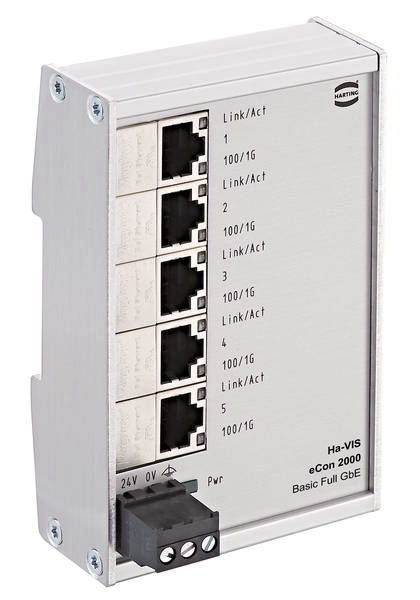 HARTING 24 02 405 0010 Switch przemysłowy Ethernet 1000 MBit/s