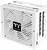 Zasilacz Thermaltake Toughpower GF3 SNOW 1200W w kolorze białym, z wentylowaną konstrukcją zapewniającą skuteczne chłodzenie oraz logo marki na przedniej stronie.