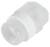 Przezroczysty, cylindryczny łącznik z tworzywa sztucznego z żebrowanym końcem. Stosowany do połączeń przewodów lub rur w zastosowaniach technicznych.