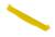 Żółty plastikowy dźwignik o płaskiej, wygiętej formie, prawdopodobnie narzędzie służące do otwierania lub podważania obudów.