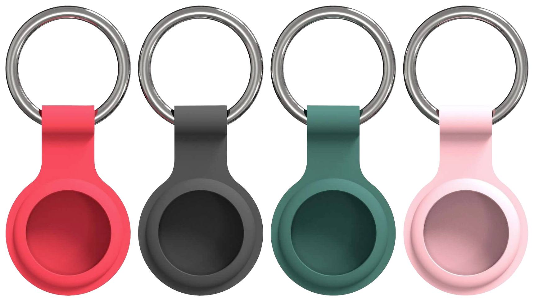 Брелок JT Berlin 10810 AirTag чорний, червоний, зелений, рожевий