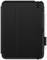 Czarny tablet z uchwytem na rysik z boku. Rysik jest przymocowany w uchwycie. Pokrowiec jest zamknięty.