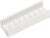Biały kanał kablowy z bocznymi otworami wentylacyjnymi, służący do organizacji i prowadzenia przewodów.