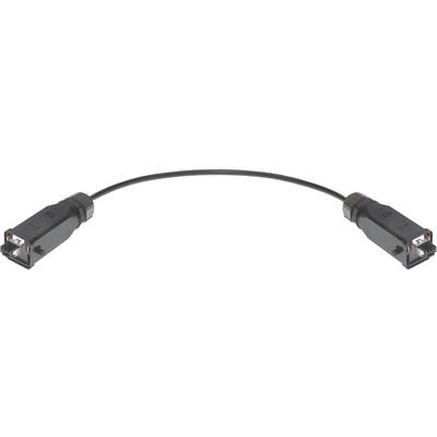Krótki kabel z dwoma wtyczkami identyfikacyjnymi na każdym końcu, zwykle używany do łączenia urządzeń technicznych.
