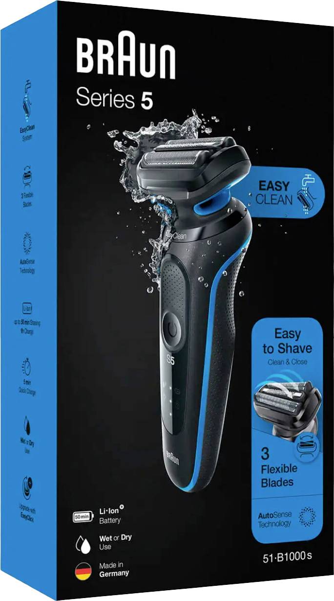 Бритва-сітка Braun B1000s 143219 чорного кольору