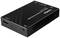 Nadajnik Przedłużacza HDMI do IR-Optyk, kompaktowy i czarny, z złączem HDMI i otworami wentylacyjnymi, do transmisji sygnału.