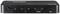 Przełącznik KVM HDMI 3-portowy z interfejsami: trzy złącza HDMI, jeden port USB-C do zasilania (5VDC). Czarny, prostokątny.