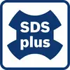 Niebieskie logo z białym tekstem 'SDS plus', otoczone kwadratową ramką.
