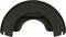 Czarna, półokrągła część wykonana z tworzywa sztucznego z otworem pośrodku. Prawdopodobnie element osłonowy do zastosowań technicznych.