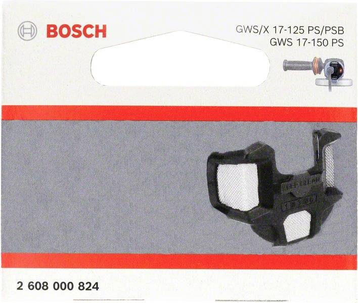 Opakowanie Bosch dla nakładki szlifierki kątowej, numer modelu GWS 17-125. Zawiera zdjęcie nakładki i numer części.