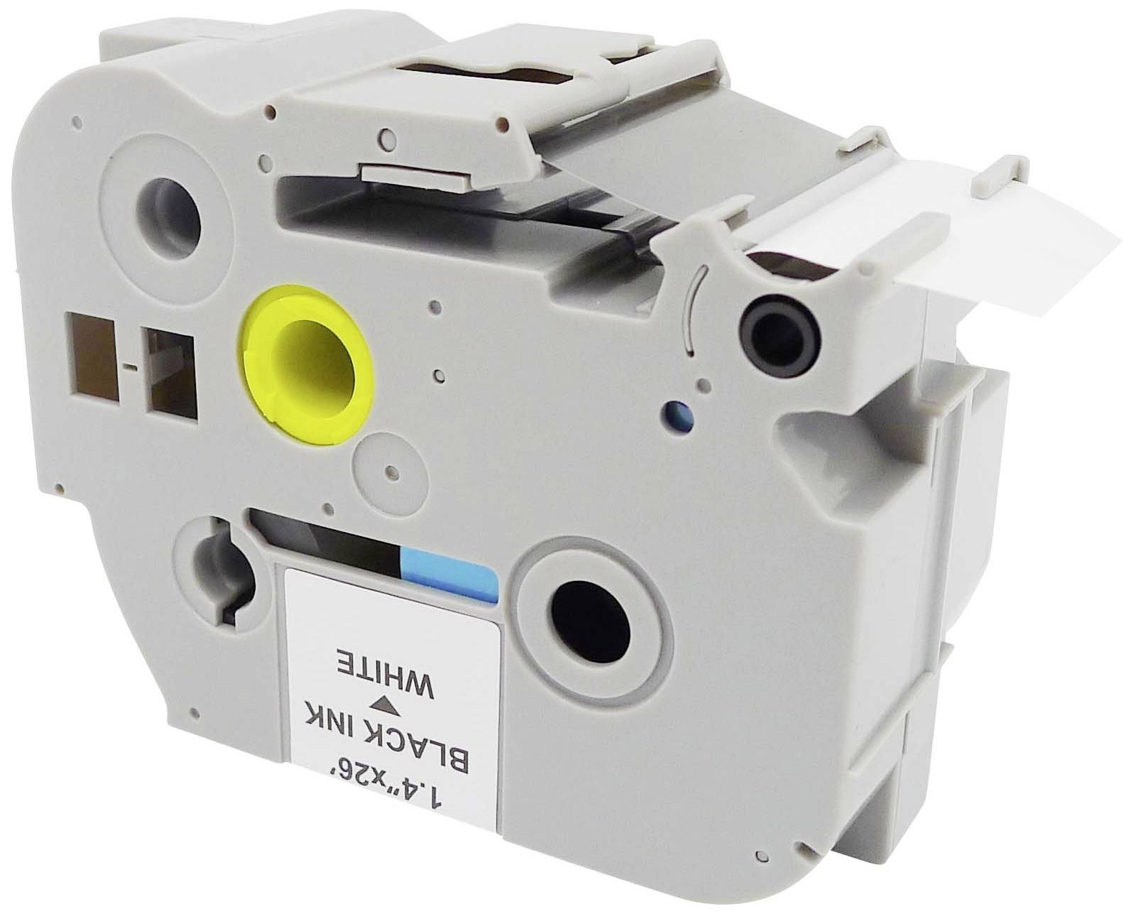 Запасна стрічка для друку Renkforce RF-LT-BTZe261 Brother TZe-261 36 мм, колір стрічки: білий, колір друку: чорний, 8 м