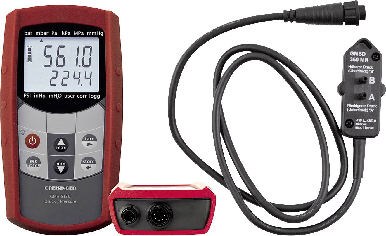 Greisinger GMH5130 Калібрування манометра (ISO) тиск повітря 0 - 1000 бар