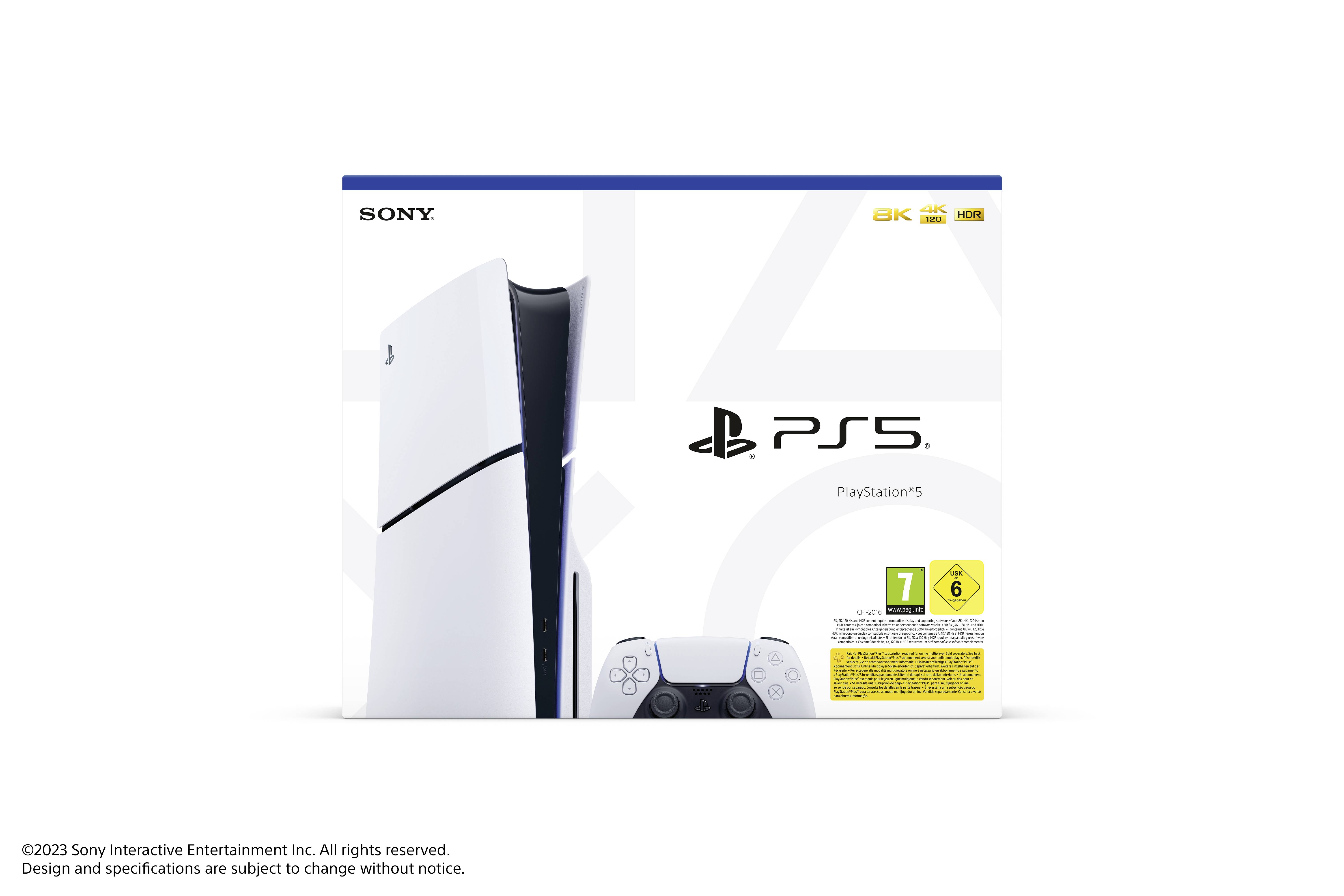 Sony Konsola PlayStation® 5 Slim w wersji standardowej 1 TB z napędem biało-czarny-2