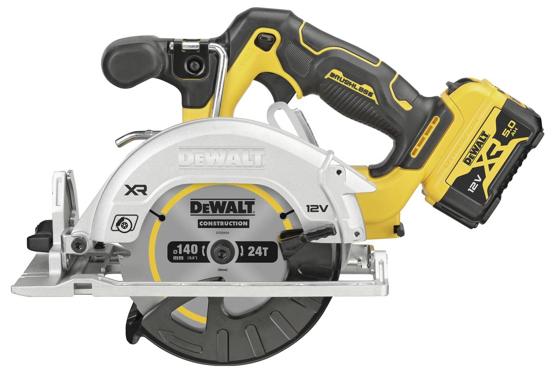 Акумуляторна циркулярна пила DEWALT DCS512P2-QW