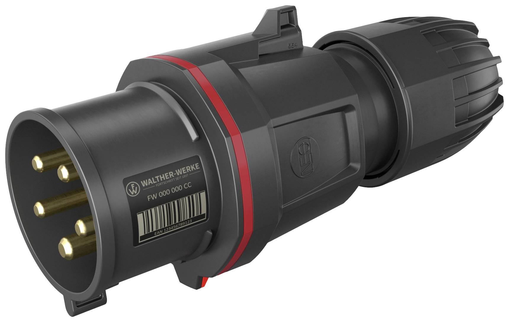 Штекер CEE Walther Werke FW231506SK 32 A 200 В, 415 В