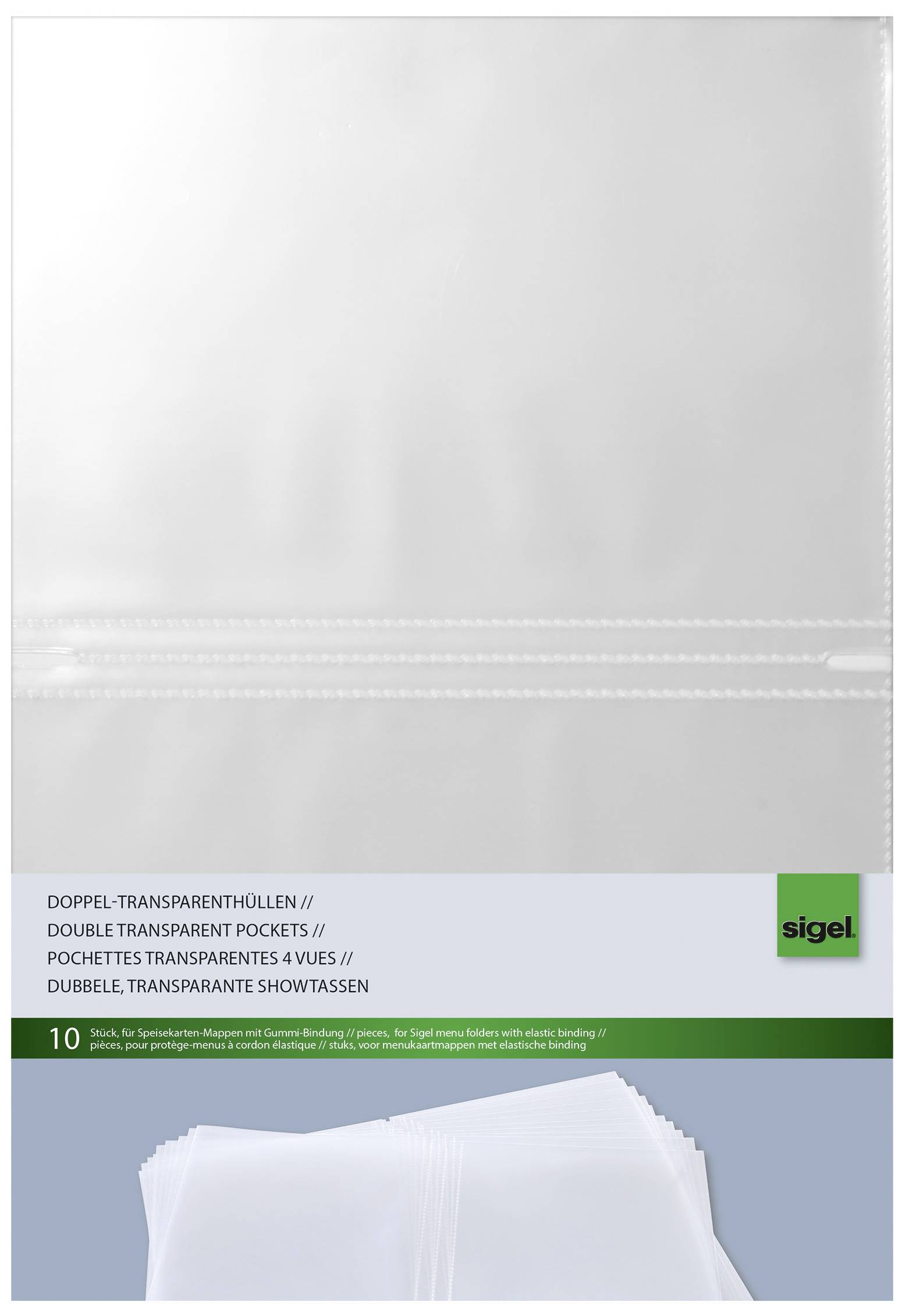 Sigel Подвійна прозора кришка SM181 10 шт.
