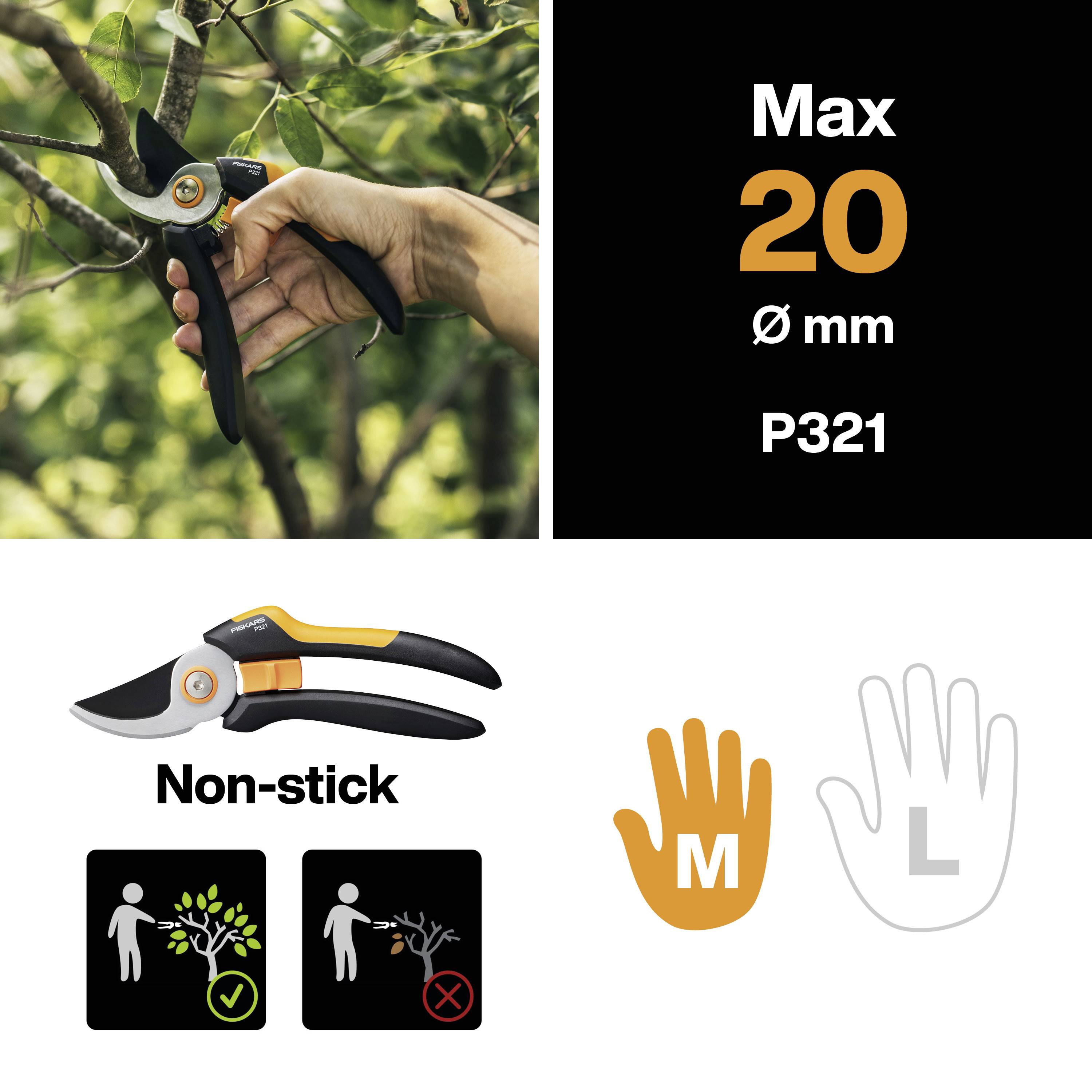 Садовий секатор Fiskars Solid™ P321 201 мм 1057162