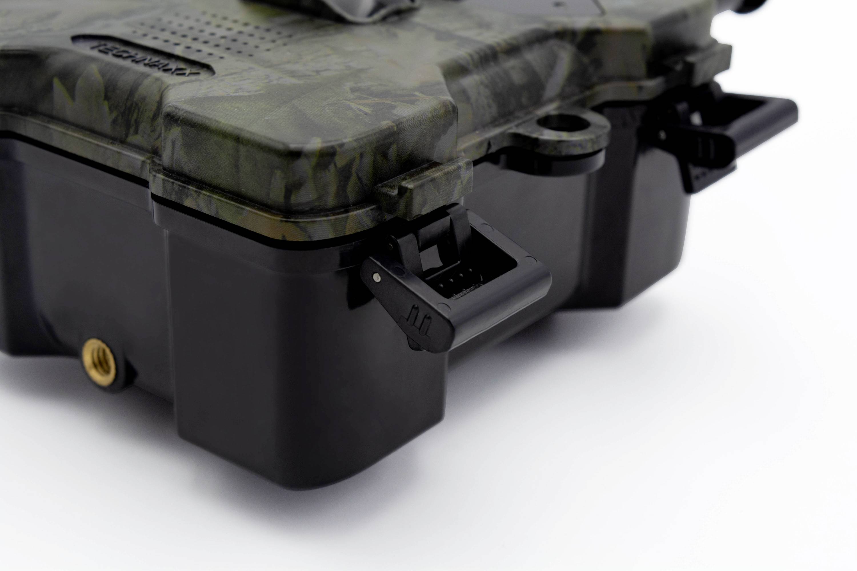 Wodoodporne, maskujące pudełko z tworzywa sztucznego z wytrzymałymi zamknięciami, idealne do aktywności na świeżym powietrzu lub przechowywania.