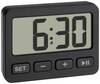 Budzik TFA Dostmann Digitalwecker mit Timer und Stoppuhr 60.2036.01, czarny