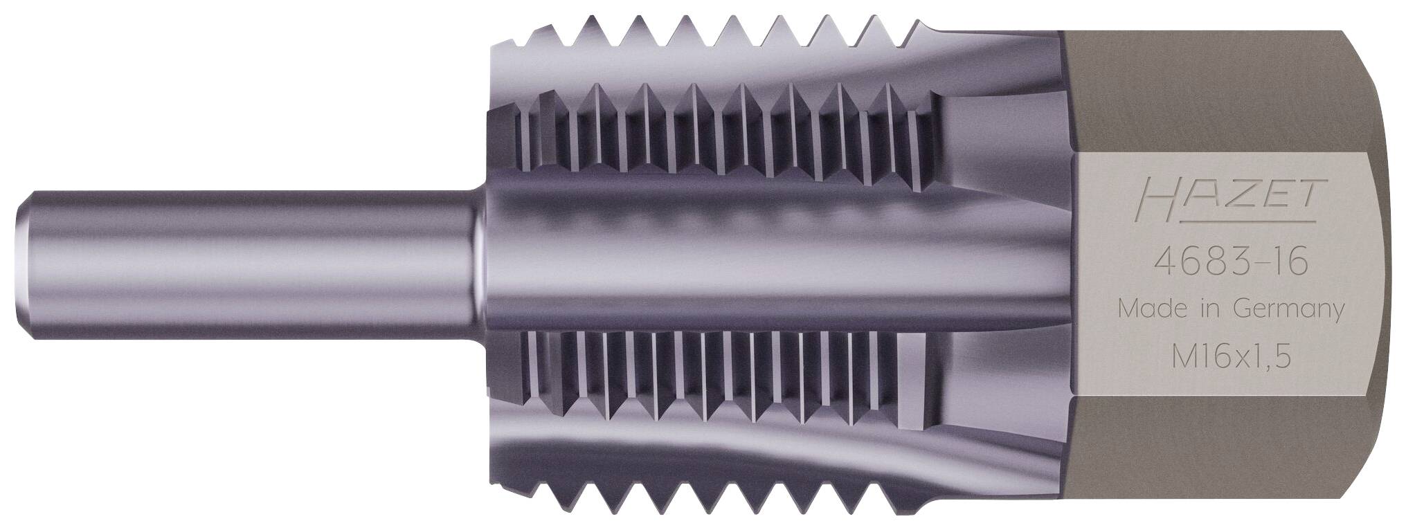 Narzędzie do cięcia metalu z napisem 'HAZET' i 'Made in Germany', numer modelu 4683-16, gwint M16x1,5.