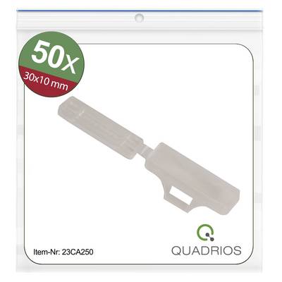 50 bezpieczników, 30x10 mm, przezroczystych, pakowanych w woreczku. Numer artykułu: 23CA250. Marka Quadrio.