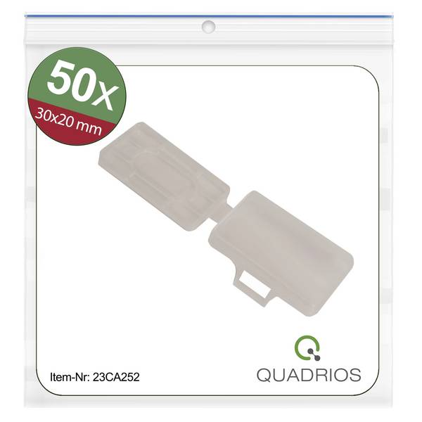Uchwyt na etykietę Quadrios 23CA252 23CA252, montaż: opaska kablowa, 18 x 30 mm, 50 szt.