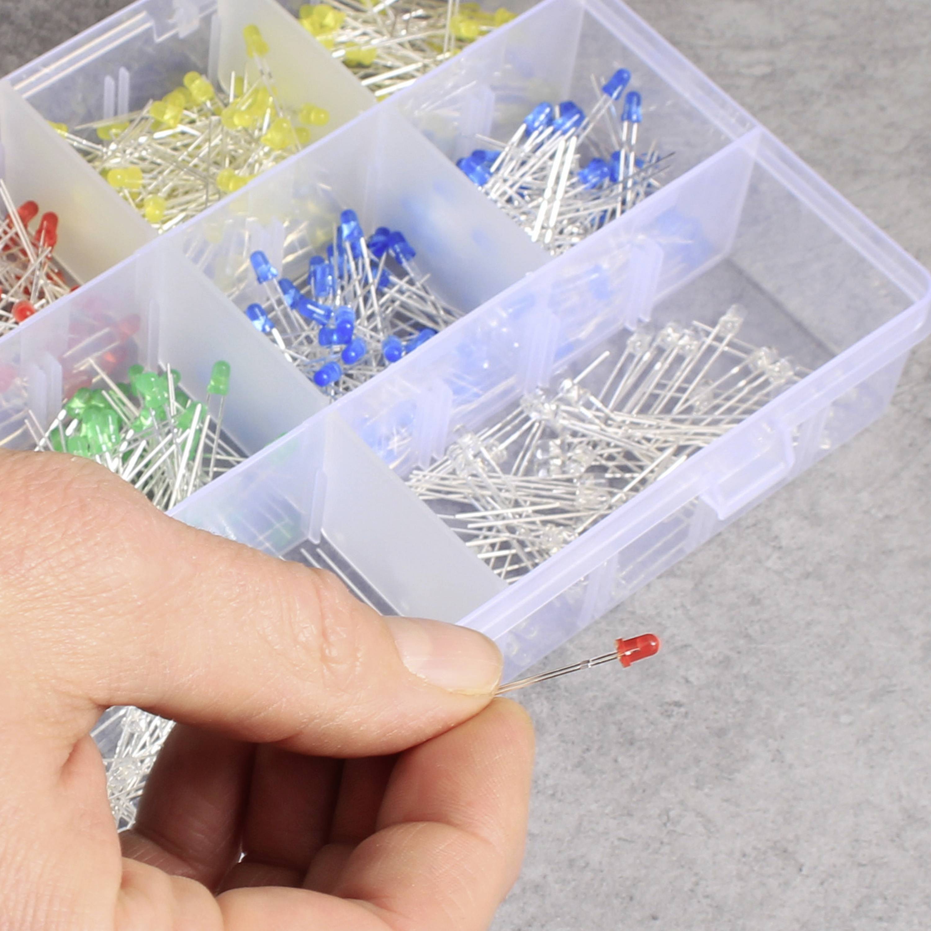 Аксесуари для світлодіодів Quadrios 23O191 червоний, зелений, жовтий, синій, білий 3 мм 20 мА 2 В, 3 В