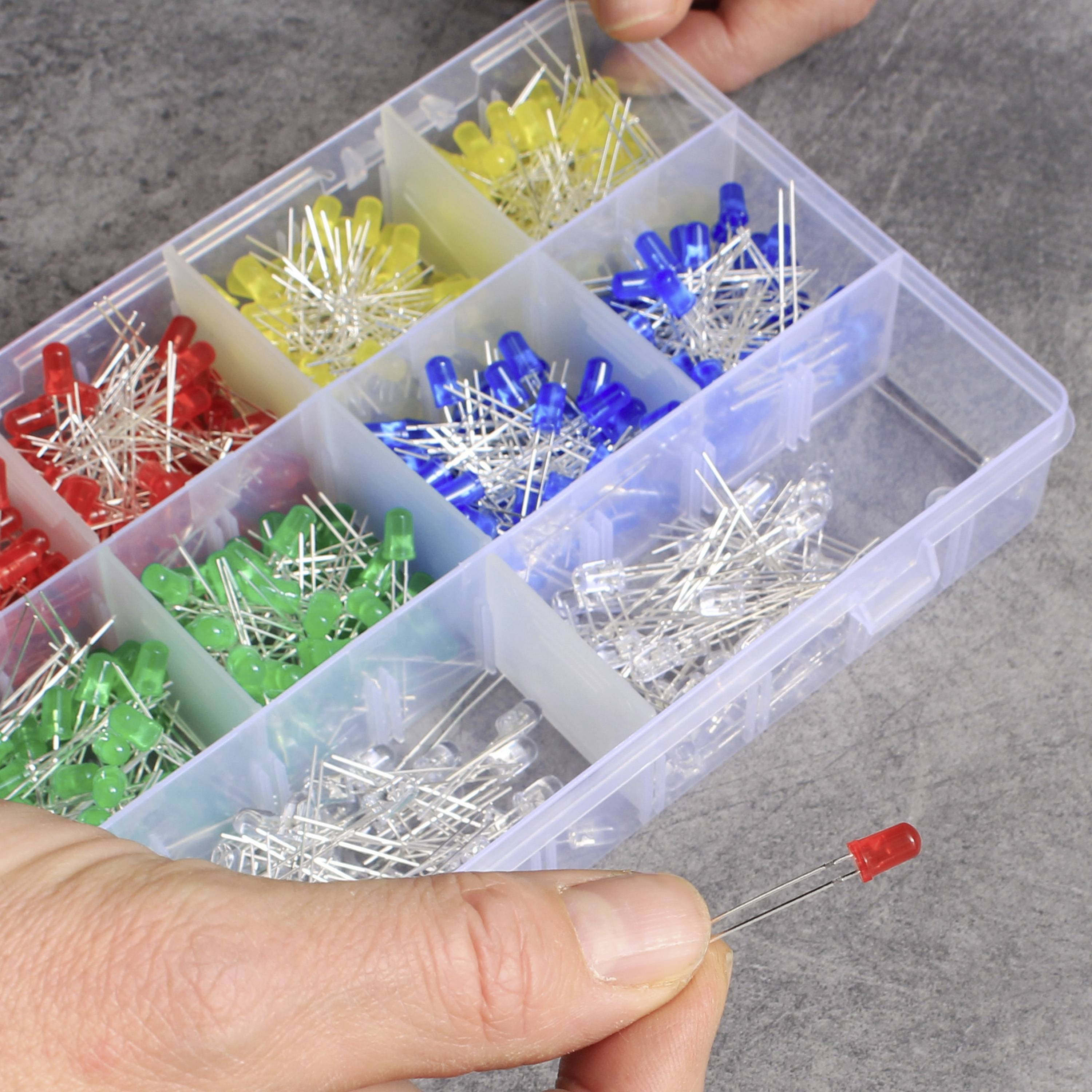 Аксесуари для світлодіодів Quadrios 23O192 червоний, зелений, жовтий, синій, білий 5 мм 20 мА 2 В, 3 В