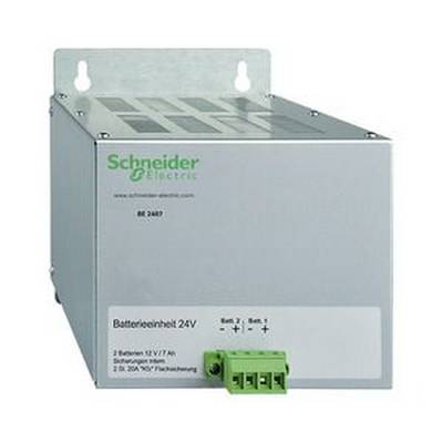 Moduł akumulatora 'Schneider Electric', 24V, obudowa metalowa, zaciski przyłączeniowe z przodu.