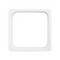 Biały, kwadratowy, płaski ramka na białym tle.