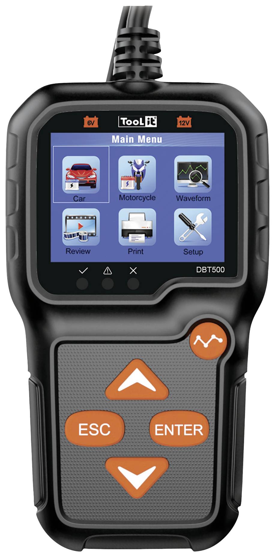 Тестер акумуляторів Toolit DBT500