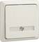 Biały włącznik światła z zintegrowaną diodą LED, która wskazuje status włączenia. Odpowiedni do pomieszczeń o słabym oświetleniu.