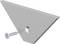 Kotwica ścienna wykonana z metalu wstawiana za pomocą śruby, pokazana jako ilustracja 3D na białym tle.