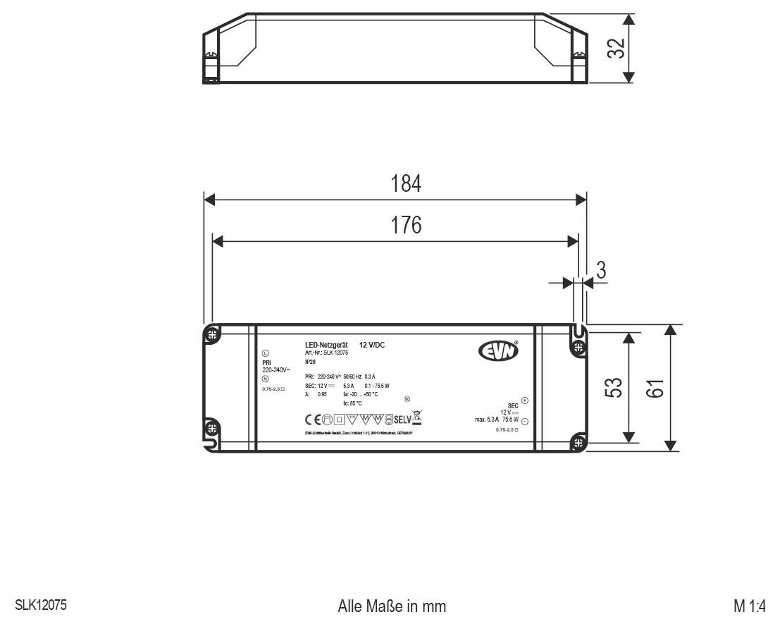 EVN SLK12075 Urządzenie sterujące LED 1 szt.-2