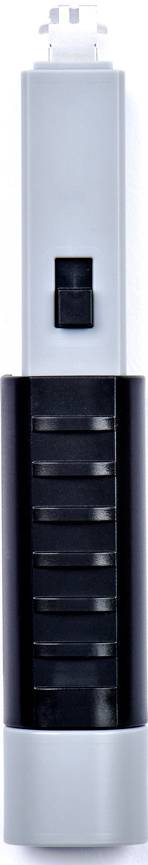 Elektryczny zamek na owady z obudową w kolorach czarno-szarym i siatką ochronną, przeznaczony do zwalczania owadów wewnątrz pomieszczeń.