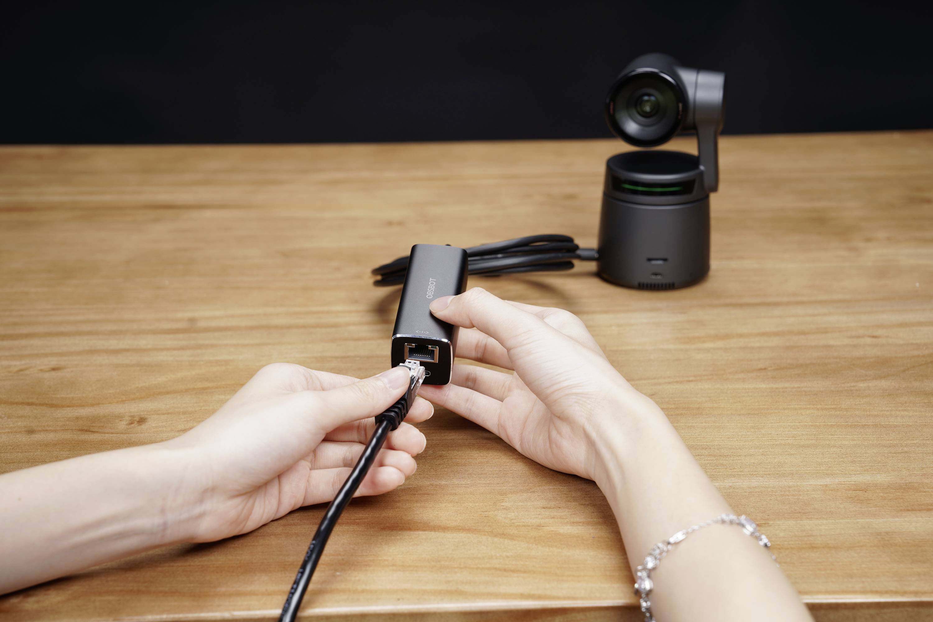 Адаптер Obsbot USB-C [1x USB-C - 1x RJ45, USB-C] Адаптер Tail Air USB-C на Ethernet