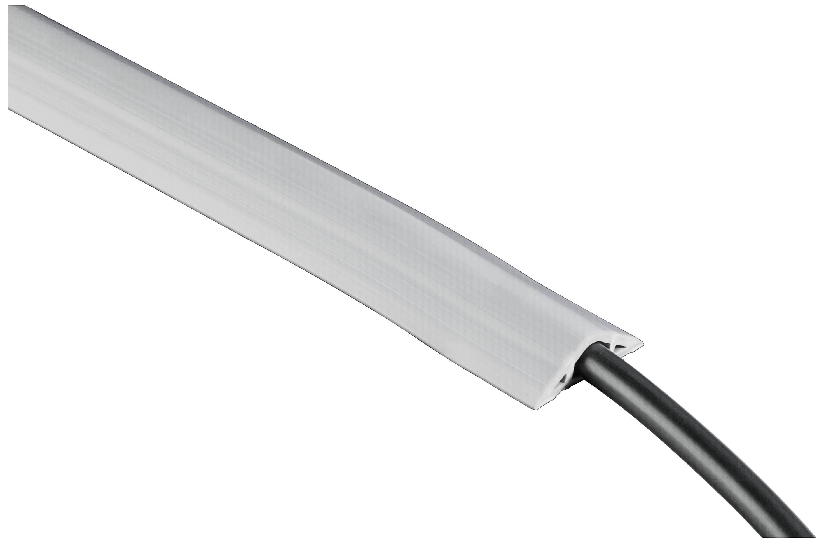 Кабельний канал Hama, ПВХ, сірий, гнучкий (Д x Ш x В) 1800 x 30 x 10 мм, 1 шт. 00220982