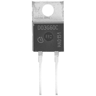 Element elektroniczny, prawdopodobnie tranzystor lub element diodowy. Napis: 'D03G60C', '665', 'HAD151'.