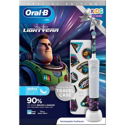 Oral-B Vitality D100.413 Kids Lightyear D100.413.2K Elektryczna szczoteczka do zębów, dla dzieci rotacyjno-oscylacyjna b