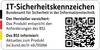 Oznaczenie bezpieczeństwa IT Federalnego Urzędu ds. Bezpieczeństwa Informatycznego. Kod QR z linkiem do informacji o produkcie.