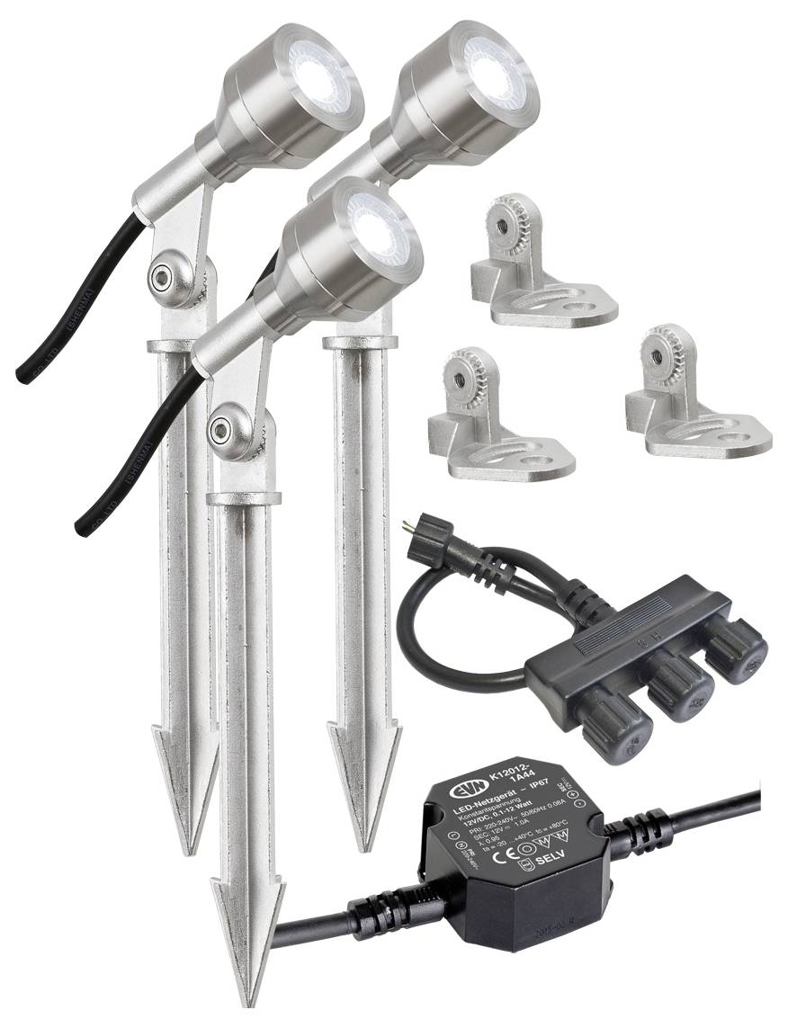 Zestaw reflektora ogrodowego LED EVN P681235013 P68123501-3-1