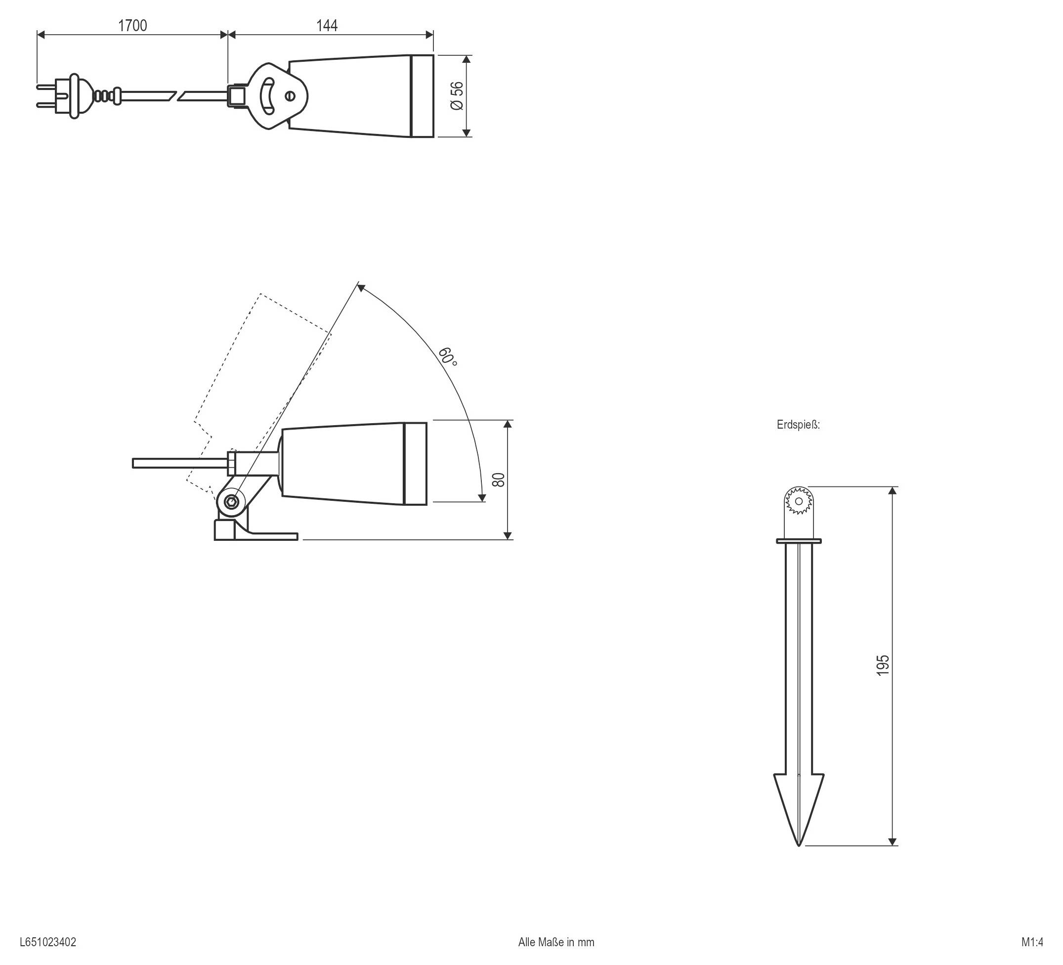 Reflektor ogrodowy LED EVN L651023402 L651023402-2
