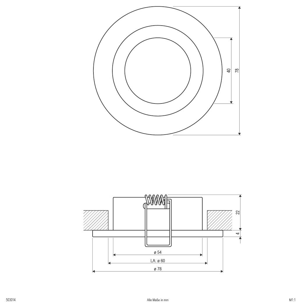 Oświetlenie wewnętrzne LED EVN 503014 503014-2