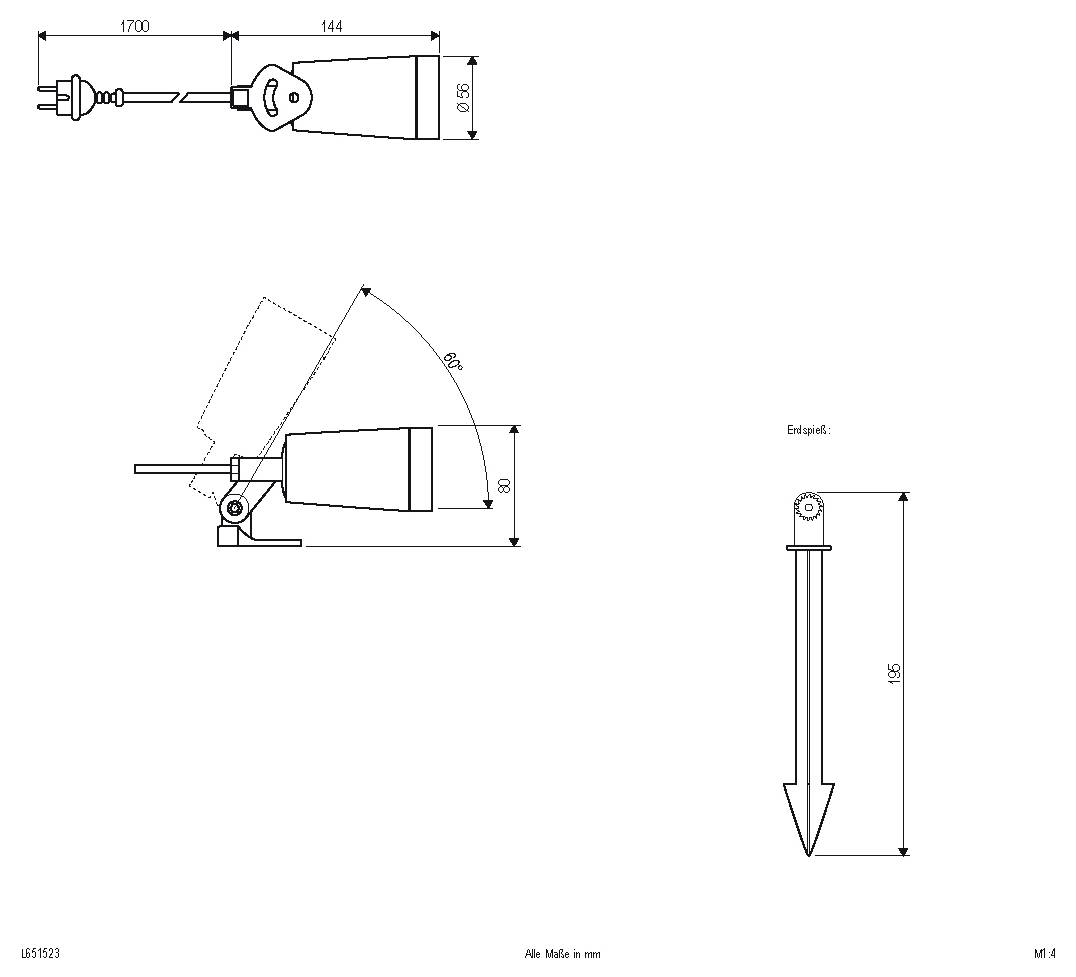 Reflektor ogrodowy LED EVN L651523 L651523-2