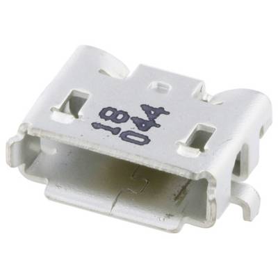 Mały, srebrny elektroniczny komponent z złączami i napisem „OA" wydrukowanym na nim, prawdopodobnie rodzaj portu USB do podłączania urządzeń.