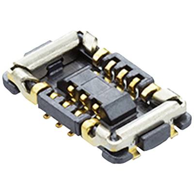 Zbliżenie elektronicznej wtyczki z wieloma złotymi stykami połączeniowymi. Typ wtyczki do urządzeń mobilnych lub komponentów elektronicznych.