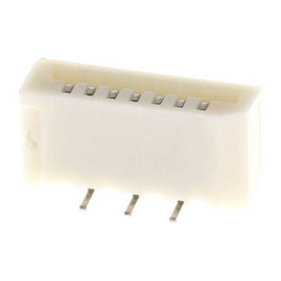 Biały wtyk plastikowy z trzema metalowymi stykami, odpowiedni do połączeń elektrycznych w urządzeniach elektronicznych.