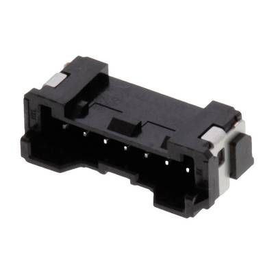 Czarny elektryczny wtyk połączeniowy z wieloma stykami, odpowiedni do urządzeń elektronicznych lub montażu płytek PCB.