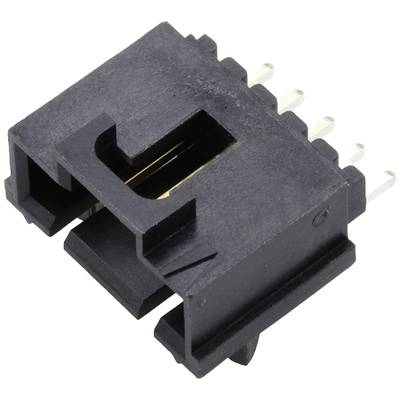 Czarny złącze z wieloma metalowymi stykami, używane do połączeń elektronicznych.